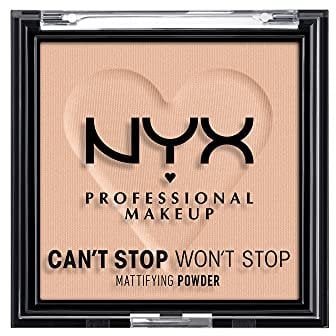 NYX Professional Makeup Can't Stop Won't Stop Mattifying Powder, Matte Finish, Farbton: Medium