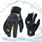 Vgo... Gants de travail hiver chaud impermeables, gants mécaniques résistants au froid et aux vibrations (SL8849FW,11/XXL,Noir/Doré,1Paire)