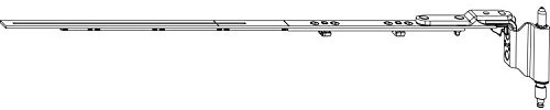Maco MM Drehband Mammut 180kg Fensterbeschlag, ablängbar für Holz- und Kunstsoff Fensterflügel links, 12/20-13, Stahl silber verzinkt