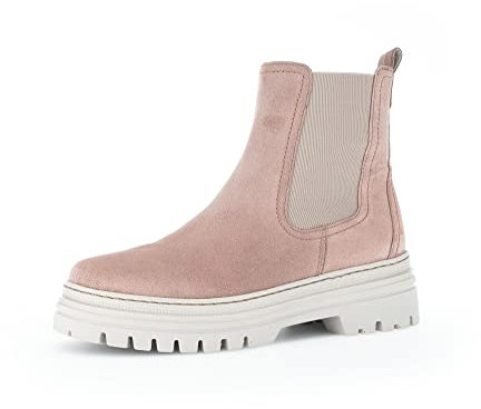 Gabor Damen Chelsea Boots, Frauen Stiefeletten,Wechselfußbett,Best Fitting,uebergangsstiefel,Schlupfstiefel,warm,Dark-Rose (dust),39 EU / 6 UK
