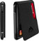 MURADIN Porte Cartes Mince en métal Anti-RFID-B, Porte Feuille Homme Tactique Minimaliste, Porte Carte Cuir Homme à Deux Volets pour Poche Frontale avec Pince à Billets (Saffiano Black)