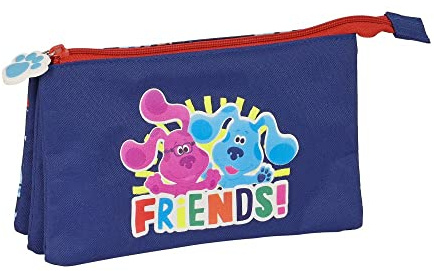 safta Unisex Kinder Artikel Federmäppchen mit DREI Blues Clues, bunt