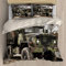 NEKOMARUKE Bettwäsche 200x200 Jugendliche Alt MilitäRtruppen Transporter Schlamm 3D Gedruckt Bettbezug Set 3teilig Microfaser Zweiteilig Bettwäschegarnitur mit Reissverschluss