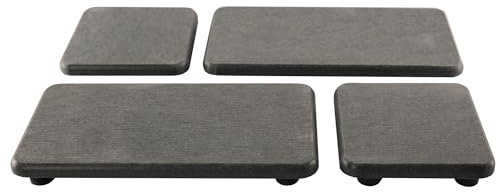 NiuYichee Set mit 4 wasserabsorbierenden Kieselgur-Seifenschalen, Kieselgur-Untersetzer, Handseifenhalter, wasserabsorbierende Steinschale, verwendet für Pflanzen und Toilettenartikel im modernen