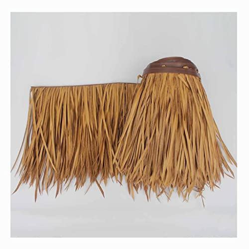 Simulation Thatch Roll Palm Thatch Roll PE Künstliche Stroh Prävention Antiseptische Isolierung Dach Gras Scenic Pavillon Dekoration Stroh Fake Gras Thatch Roll Feuer - 0.5X1m (1.64X3.28ft) (Color :