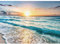 DAERLE Diamond Painting Strand, 5D Diamant Painting Bilder Meeresufer Sonnenuntergang Set Erwachsene Kinder, DIY Full Diamant Malen nach Zahlen für Wohnzimmer Schlafzimmer Büro Wand Dekoration 40x30cm