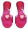 RUBIES - Chaussures de Princesse Roses - Mules Enfants Robe de Princesse - Taille Unique - Souliers Roses à Paillettes et Médaillon Cœur - Pour Déguisement Princesse Carnaval, Anniversaire