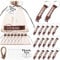 Junkin 50 Set Western Cowboy Party Favors Mental Bottle Opener Keychain Bulk with Organza Bags Thank You Tags and Rope for Birthday Baby Shower Wedding Wild West Themed Party Decorations (HOWDY 1)