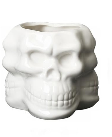 LUZZILE Pots en Argile pour Plantes Pots de Fleurs personnalisés en Porcelaine Blanche, Pots Succulents en céramique Simples et Modernes, Ornements d'art for la Maison Pots de Fleurs