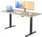 E.For.U® Höhenverstellbarer Schreibtisch 180x80 cm, 2 Motoren, Stabiler Schreibtisch Höhenverstellbar Elektrisch mit 2-Fach-Teleskop, 3 Memory-Steuerung, Mit Tischplatte (Schwarz + Asteiche)