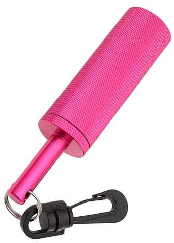 rockible Scuba Rattle Stick con Clip Scuba Diving Security Bombola Rattle Stick, Raccordi più rumorosi Puntatore per Sub Strumento Shaker, Rosa Rossa