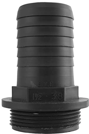 Pond Hose Connectors: T-Bend, Straight, Tap, Valve, Tee, Elbow, Flow Control, Adjustable, Leak-Proof Fittings for Water Pumps, Filters, and Irrigation Systems (Straight 32mm - 1.25 BSPM)