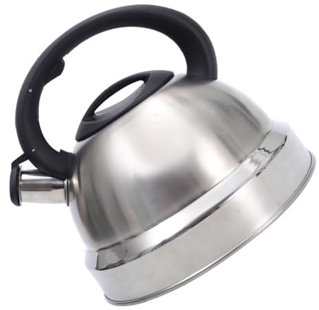 COLLBATH Maceta Teteras Grandes Tetera Retro Hervidor De Café Silbido Tetera Eléctrica Tetera Antigua Tetera Hirviendo Tetera Sin Cable Olla De Agua Que Gas Taza El Plastico Silver