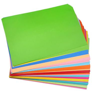 NUOBESTY 50stücke Farbiges Origami-papier Zum Selbermachen Faltpapier Bastelbögen Für Junge Mädchen Diy-papier Bunt Farben Geeignet Für Kindergarten Und Handarbeit