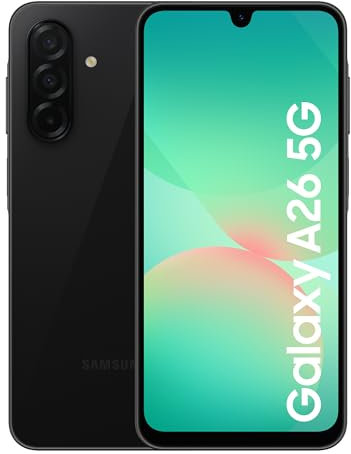 Samsung Galaxy A26 5G Smartphone, Awesome Intelligence, 8GB Memory, 256GB Storage, 50MP Camera, Black, 3 Year Manufacturer Extended Warranty (UK Version)