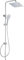 Colonna Doccia JUNSHENG in Acciaio Inox 304, Set Doccia con Doccetta, Set Doccia Galvanico (20x20cm), Soffione Quadrato, Senza Miscelatore Termostatico
