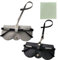 2 Stück Sonnenbrillen Schutzetui,Tragbares Brillentasche, Sonnenbrillenetui Tasche Aus Weichem Leder, Sonnenbrillen Tasche Aus Leder,Passend für Alle Brillentypen,mit Gläser Tuch(Schwarz und Grau)