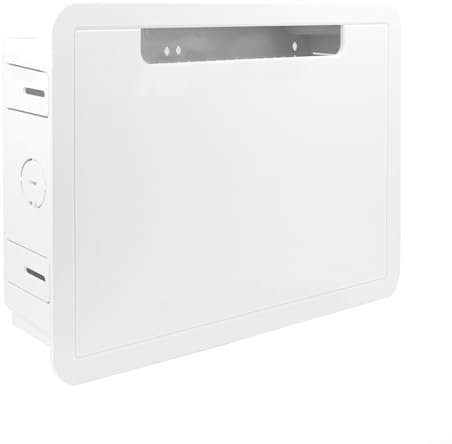 Alanmoship 9 Inch Recessed TV Media Box Wall Outlet Network Enclosure Management Kit, Cable Organizer, For Home Entertainment DIY Installation, WiFi-Friendly