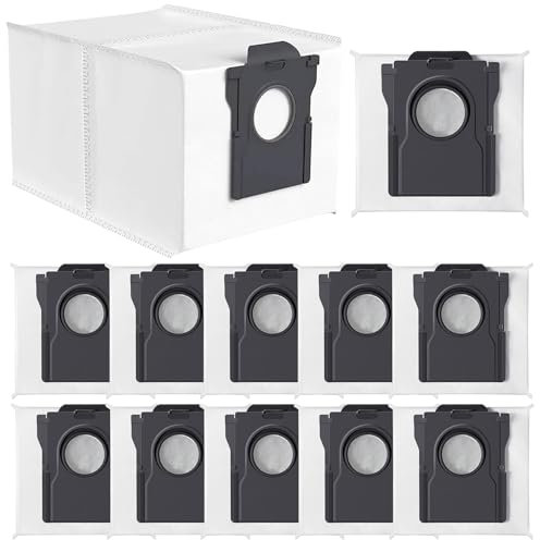 APZOVO 12 Sacs à Poussière pour Dream X30 Ultra /X40 Ultra /X50 Ultra /X40 Master /L10s Ultra /L10s Pro Ultra /L10s Pro Gen2 /L10s Plus /L20 Ultra /L40 Ultra /D10 Plus, Mova E30 Ultra /P50 Pro Ultra