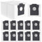 APZOVO 12 Sacs à Poussière pour Dream X30 Ultra /X40 Ultra /X50 Ultra /X40 Master /L10s Ultra /L10s Pro Ultra /L10s Pro Gen2 /L10s Plus /L20 Ultra /L40 Ultra /D10 Plus, Mova E30 Ultra /P50 Pro Ultra