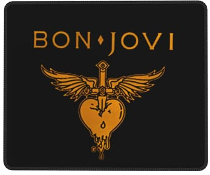 LAMPSATN Multi-Size Rock Band Bon Mouse Pad Rubber Edge Stitched Mouse mat Printing Non-Slip Wear-Resistant Computer Desk Thickened Multiple Writing Pads
