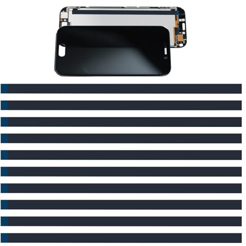 Bruislard Geeignet für LCD-Bildschirm Band, 10 Stück Pull-Tab Stretch Peel Band, Klebeband für Laptop Bildschirme, Tablets, Handys, Laptops, LCD Bildschirm gehäuse, Reparatur(ohne Griff, 212 mm)