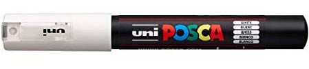 Uni Posca Marker Pen Extra Fine Bullet Tip PC1M 0.7mm - Color: White