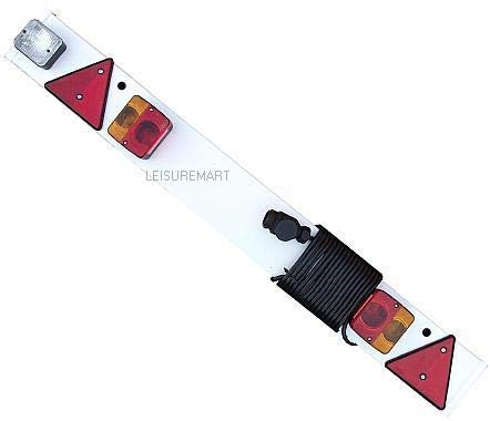 leisure MART Trailer Lighting Board 4ft Complete with Reverse Light, 6m Cable and 13 pin Plug Part no. LMX1392