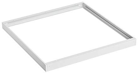 Defacto LED Panel Rahmen 60x60 cm Aluminium A+ Aufputzrahmen, Deckeneinbaurahmen, Aufbaurahmen, Weißerrahmen Weiß