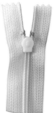 Reißverschluss weiß 50 cm für Bettwäsche Kopfkissen Bettbezüge flacher Schieber