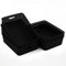 Qqbine Plastic Office A4 Basket Tray, Woven Plastic Storage Baskets, Black, 6 Packs