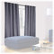 Relaxdays Vorhänge 2er Set, HxB 245x135 cm, blickdicht, lichtundurchlässig, barockes Muster, Verdunkelungsvorhänge, grau