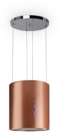 Klarstein Campana Isla de Cocina, Extractor para Islas Con Flujo de Aire 558m³/h, Diseño Candelabro, Filtros de Carbón Activo