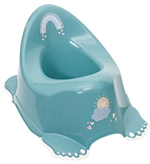 TEGA BABY Meteo Kindertöpfchen mit rutschfestem Boden für Sicherheitstraining Toilettensitz aus strapazierfähigem Kunststoff ergonomische Form TÜV geprüft 28 x 38 x 23 cm türkis