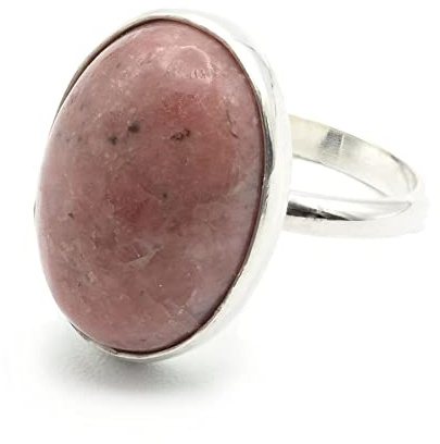 MEKI`S 925er Silber und Rhodonit Ring