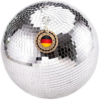ETEC Professional Spiegelkugel 20cm - Disco Kugel Party Licht DJ Equipment für Lichteffekte und Partybeleuchtung