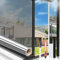 Arthome One Way Window Film Daytime Privacy Window Tint for Home UV Blocking Mirror Film Non-Adhesive Static Cling Heat Control Reflective Glass Film for Home and Office,90 x 1000cm, Silver