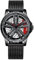 RORIOS Herrenuhr Auto Rad Felgennabe Analoge Quarz Armbanduhr - Mode Sport Uhr 3ATM Wasserdicht Männer Skelett Mit Mesh Armband
