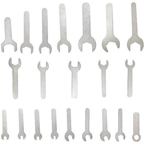 Pirhosigma 1.5-2mm Thin Brake Wrench Offset Adjusting Bolts Wrench Spanner Bicycle Tool Kit Cone Wrench Bike Cycling 4-24mm 21 Sizes