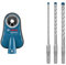 Bosch Professional Staubabsaugung GDE 68 (kompatibel mit Allen bohrenden Geräten mit, max. 68 mm Bohrdurchmesser) + 3X Expert SDS plus-7X Hammerbohrer Set (für Stahlbeton, Ø 6-10 mm, Zubehör)