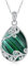 YAFEINI 925 Sterling Silber Malachit Kette Filigrane Anhänger Halskette Schmuck für Damen Mädchen (TT-Malachit Filigrane Kette)