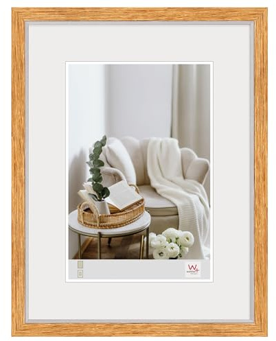 walther design Bilderrahmen 40x50 cm eiche, Hygge Holzrahmen, NC050E