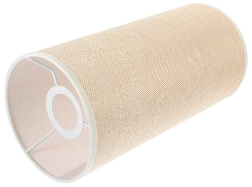 OSALADI Zylindrischer Lampenschirm aus Leinen Fass-Lichtschirm Trommellampenschirme e27 birne Lampenschirme für Wandlampen Wandleuchtenschirm Zylinder Leuchter schmücken