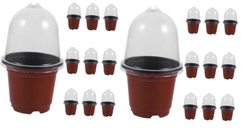 YARNOW 20 Juegos Maceta de jardín macetas para Plantas plantador Maceta de jardineria macetas de vivero de Flores guardería Olla de galón Lavabo al Aire envase