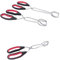 BESPORTBLE Multitools Set of 2 Barbecue Tongs for the Kitchen, Flower Lid Arrangement, Barbecue Tongs, Food Tongs, Scissor Tongs, Wok for Induction Hob, Long Barbecue Tongs, Accessories, Multifunction