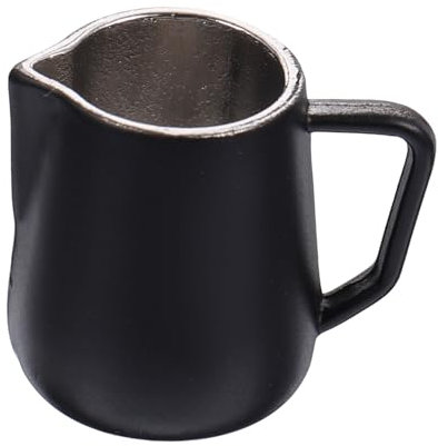 UPKOCH 5 Piezas Modelo De Olla De Café con Leche Jarra Vaporera De Leche Modelo De Metal Jarra De Espuma En Miniatura Minitaza De Cafe Decoracion Miniatura Taza De Café Aleación Juguete
