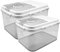 ANMOO Airtight Rice Container Bucket 15KG & 7.5KG Flour Storage Container Dry Food Dispenser Large Grain Sealed Container With Lids BPA-Free Food Storage Bins with Scoop (Large+Medium)