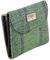 Glen Appin Jura Damen Harris Tweed Small Wallet LB2002, Col 139 Green, S, Casual