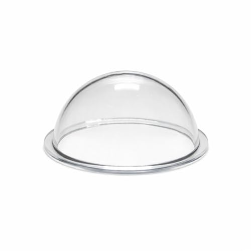 KAYNEY Acrylic Dome with Flange Clear Plastic Hemisphere – Transparent Case for CCTV, Camera Lens, Jewelry, Collectibles & Miniatures – Dustproof Cover for Delicate Items (1.6inch / 40mm)