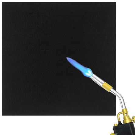 Katyjun Feuerschutzmatte, 30x30 cm Feuerfeste Unterlage Platte, Carbonfaserfilz Hitzeschutzmatte